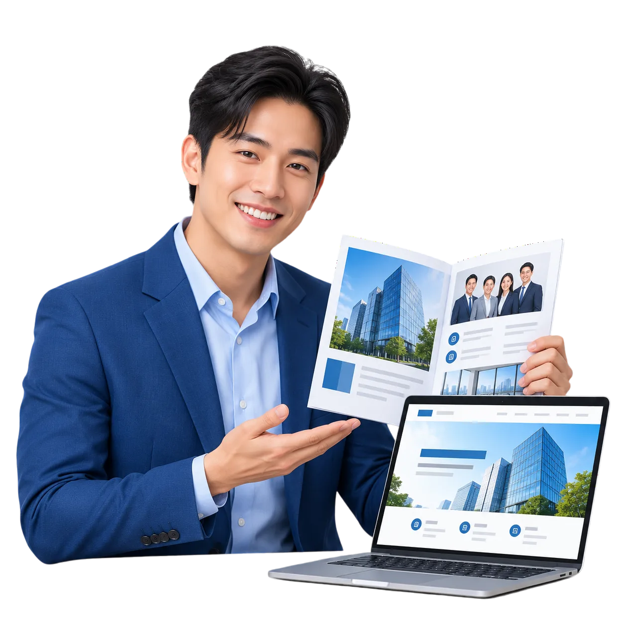 Ilustrasi layanan Company Profile dari Maerev Semarang